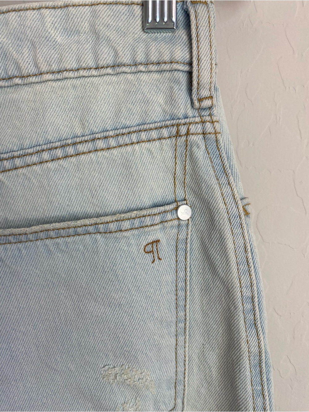 Pilcro Classic Denim Bermuda Denim Shorts with Drawstring Size 27 - Picture 8 of 16